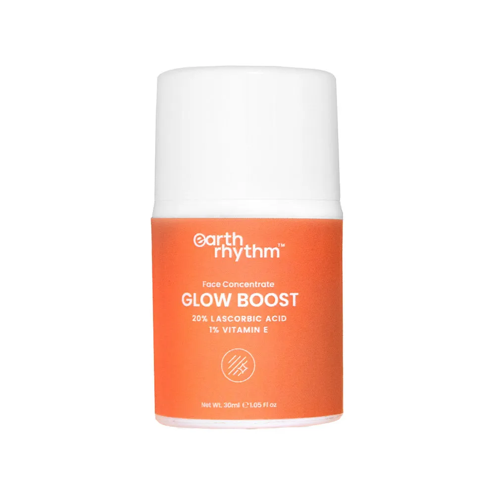 Earth Rhythm Glow Boost Face Concentrate with the goodness of L Ascorbic Acid & Vitamin E