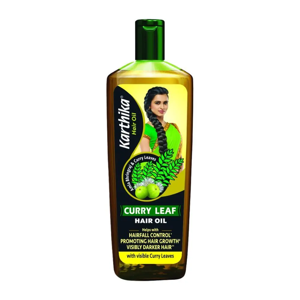 Karthika Curry Leaf Hair Oil, With The Goodness Of Curry leaves, Amla and Bhringraj, 200ml