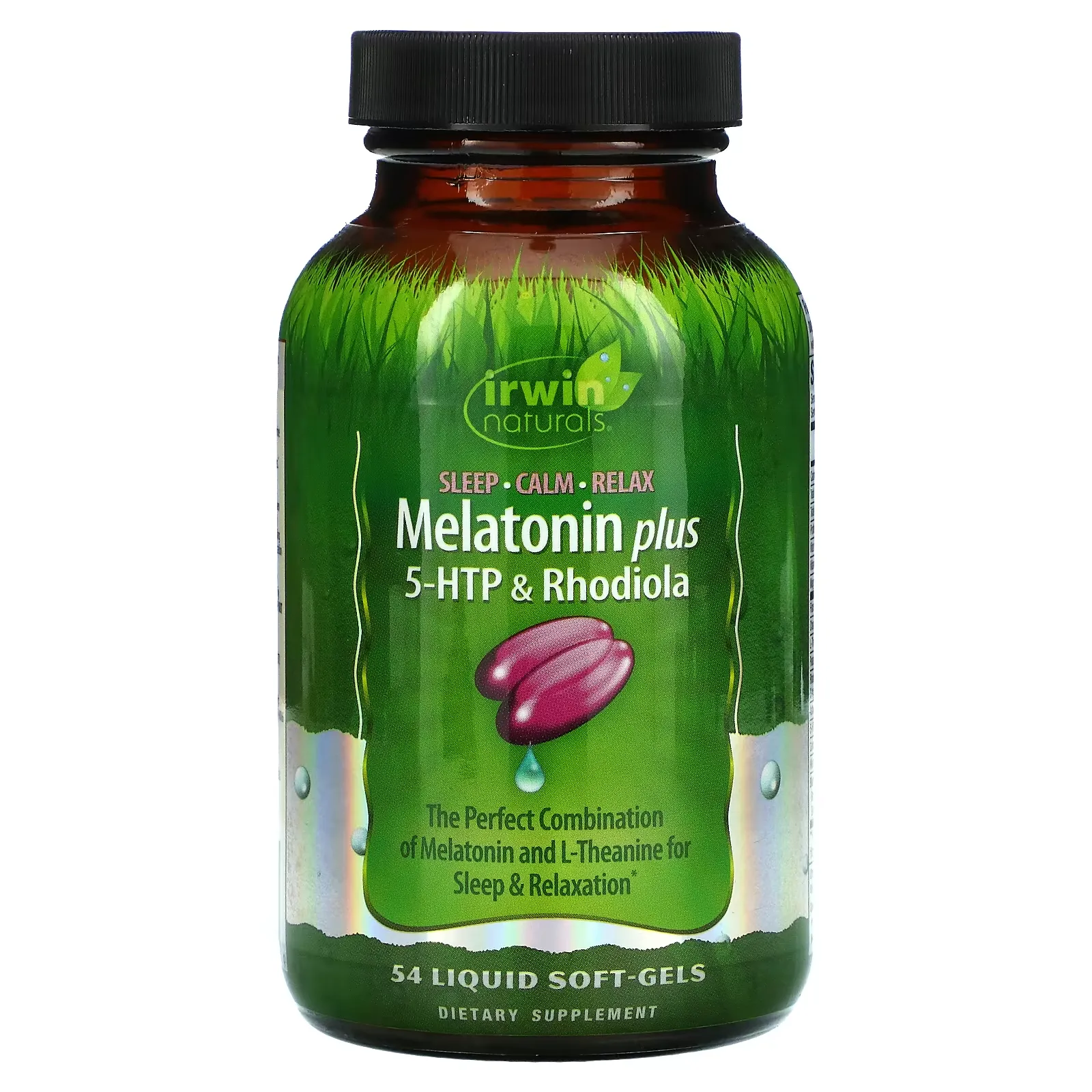 Melatonin Plus, 5-HTP & Rhodiola, 54 Liquid Soft-Gels