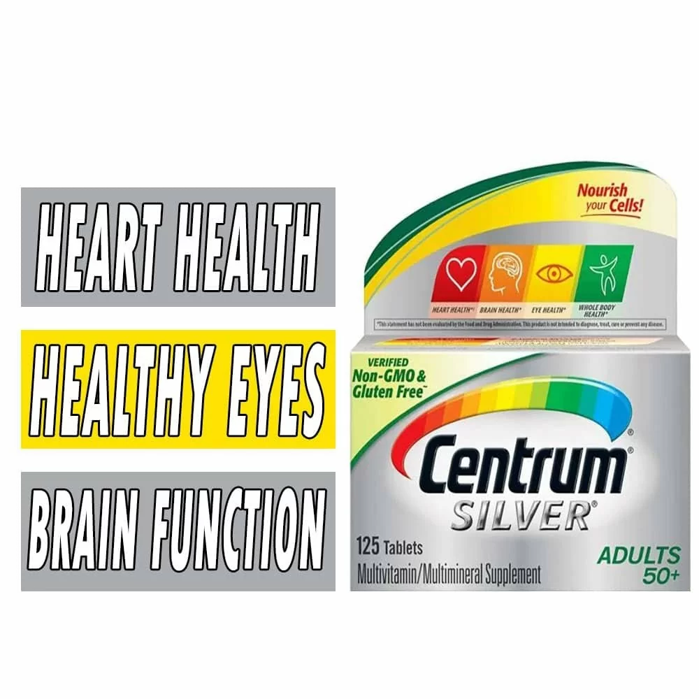 Centrum Silver MultiVitamin Adults 50+ - 125 Tablets