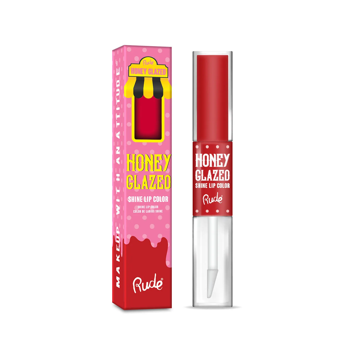 Rude Cosmetics Honey Glazed Shine Lip Color