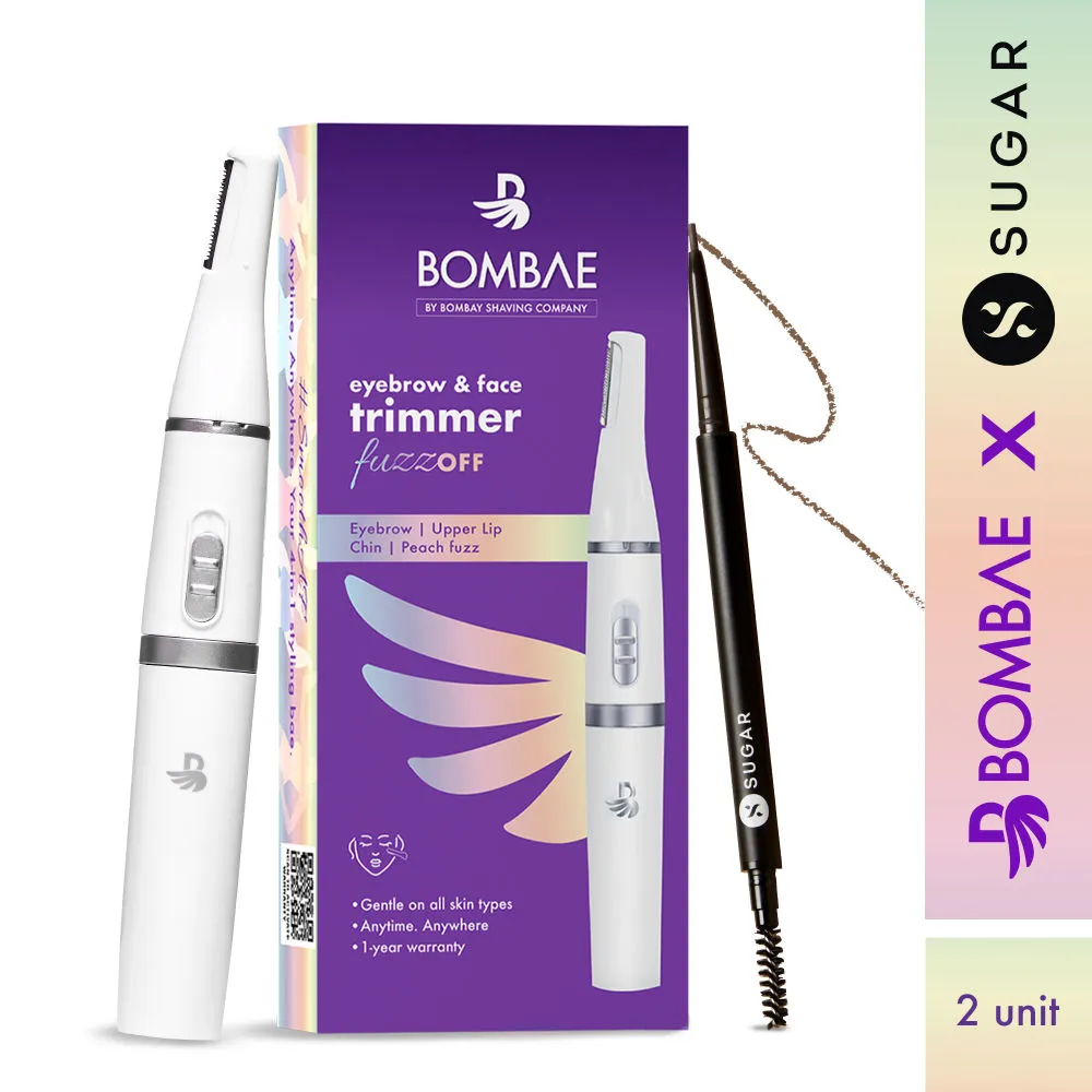 Bombae X SUGAR Perfect Arch Kit - Trimmer & Brow Pencil (Taupe)