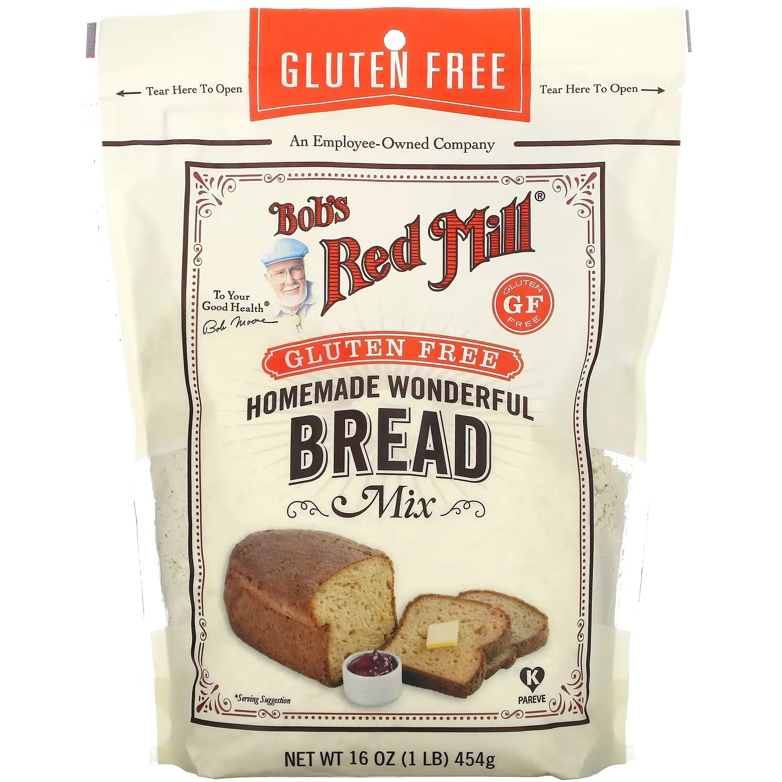 Homemade Wonderful Bread Mix, Gluten Free, 16 oz (453 g)