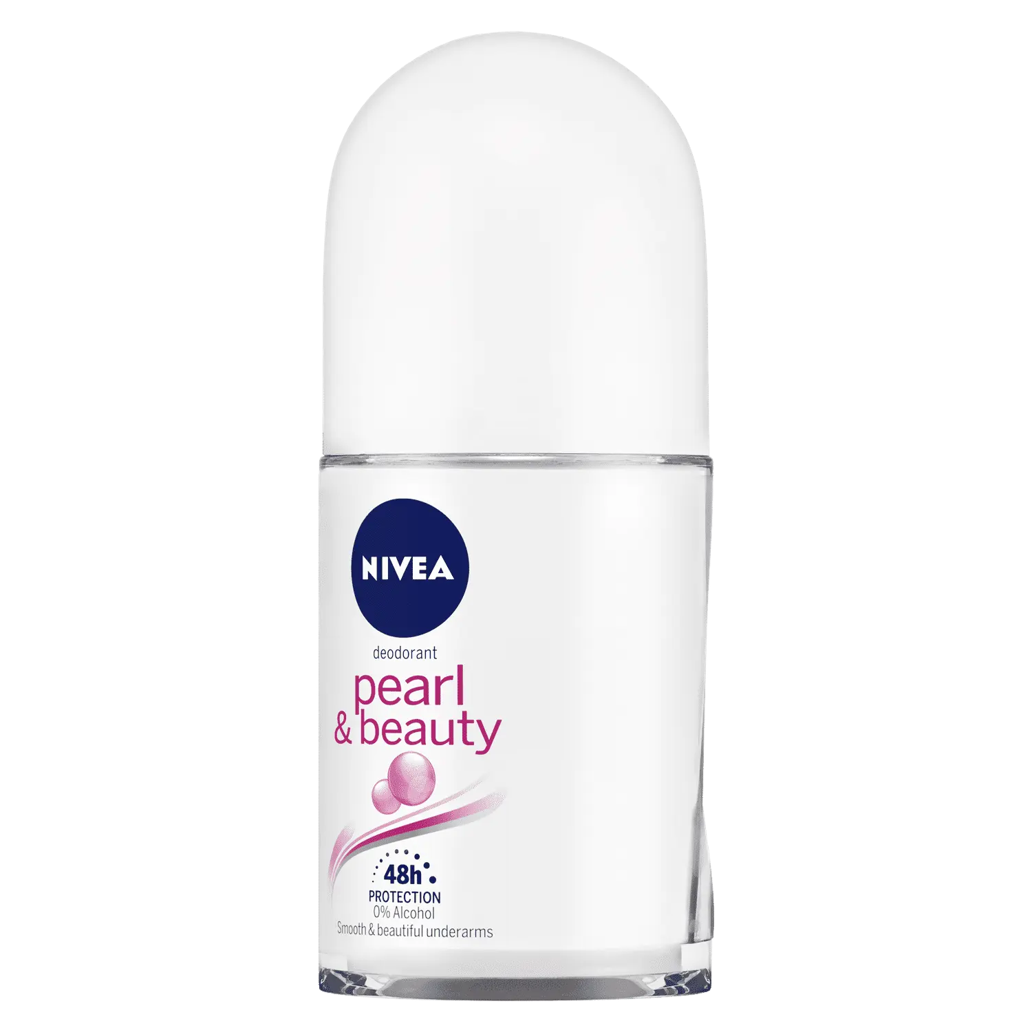 Nivea Deo Roll-on- Pearl extracts & 0% Alcohol, for Smooth Underarms, 48H freshness and odour protection