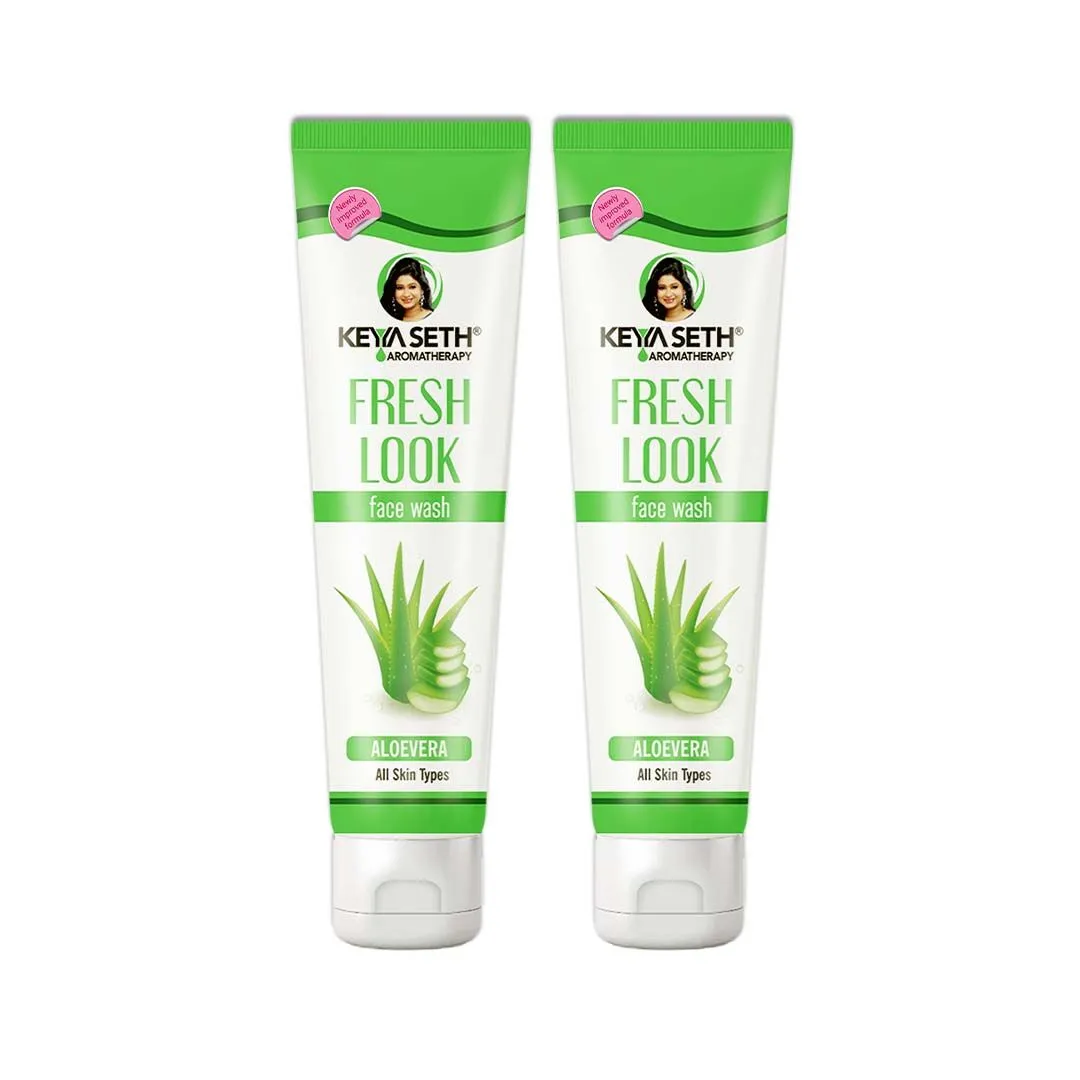 Keya Seth Aromatherapy Fresh Look Face Wash Aloe Vera - Pack of 3