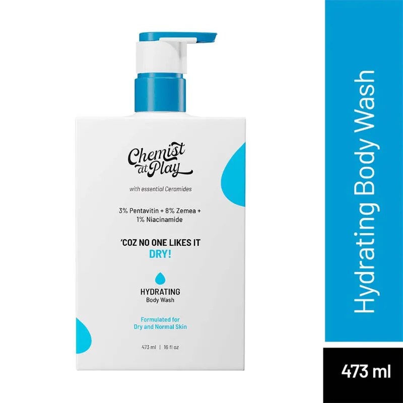 Chemist At Play Hydrating Body Wash With 1% Niacinamide And Hyaluronic Acid For Dry Normal Skin