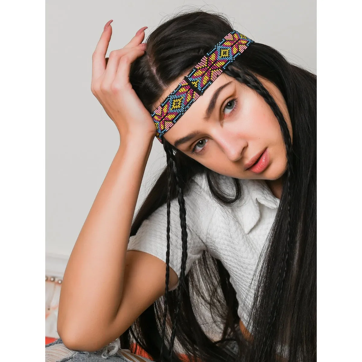 Odette Tribal Multicolor Hair Band