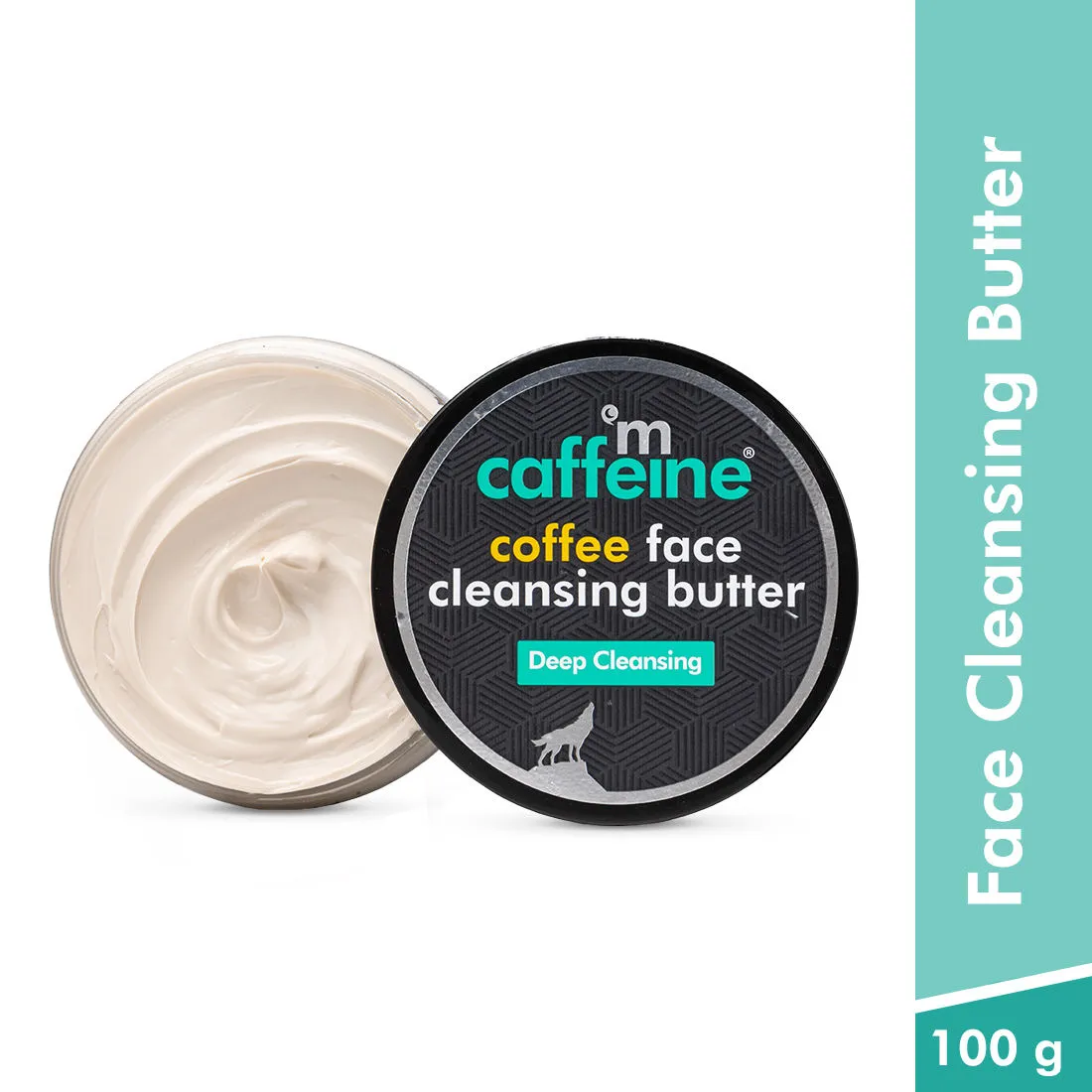 MCaffeine Coffee Face Cleansing Butter, Shea Butter Makeup Remover, Moisturizing Face Cleanser