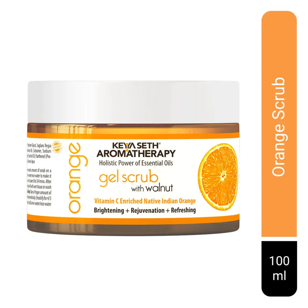 Keya Seth Aromatherapy Orange Gel Scrub with Walnut