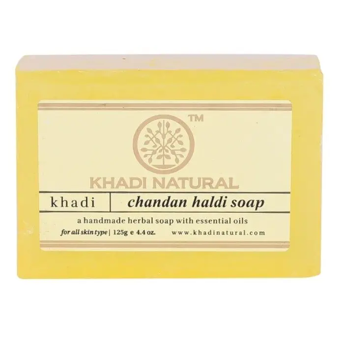 Khadi Natural Ayurvedic Chandan Haldi Soap (125 g)