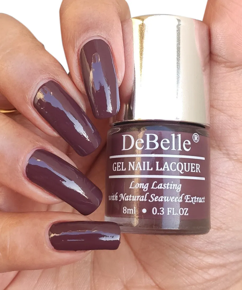 DeBelle Gel Nail Polish - Plum Toffee (Plum Maroon)