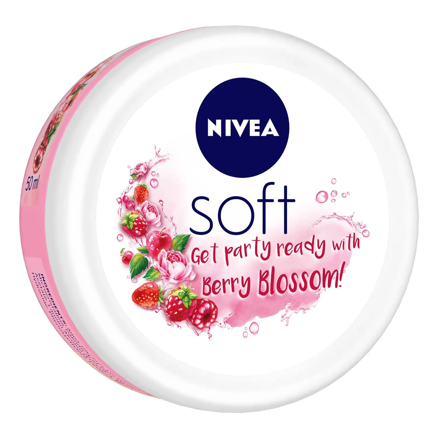 NIVEA Soft Light Moisturising Cream Berry Blossom 50ml