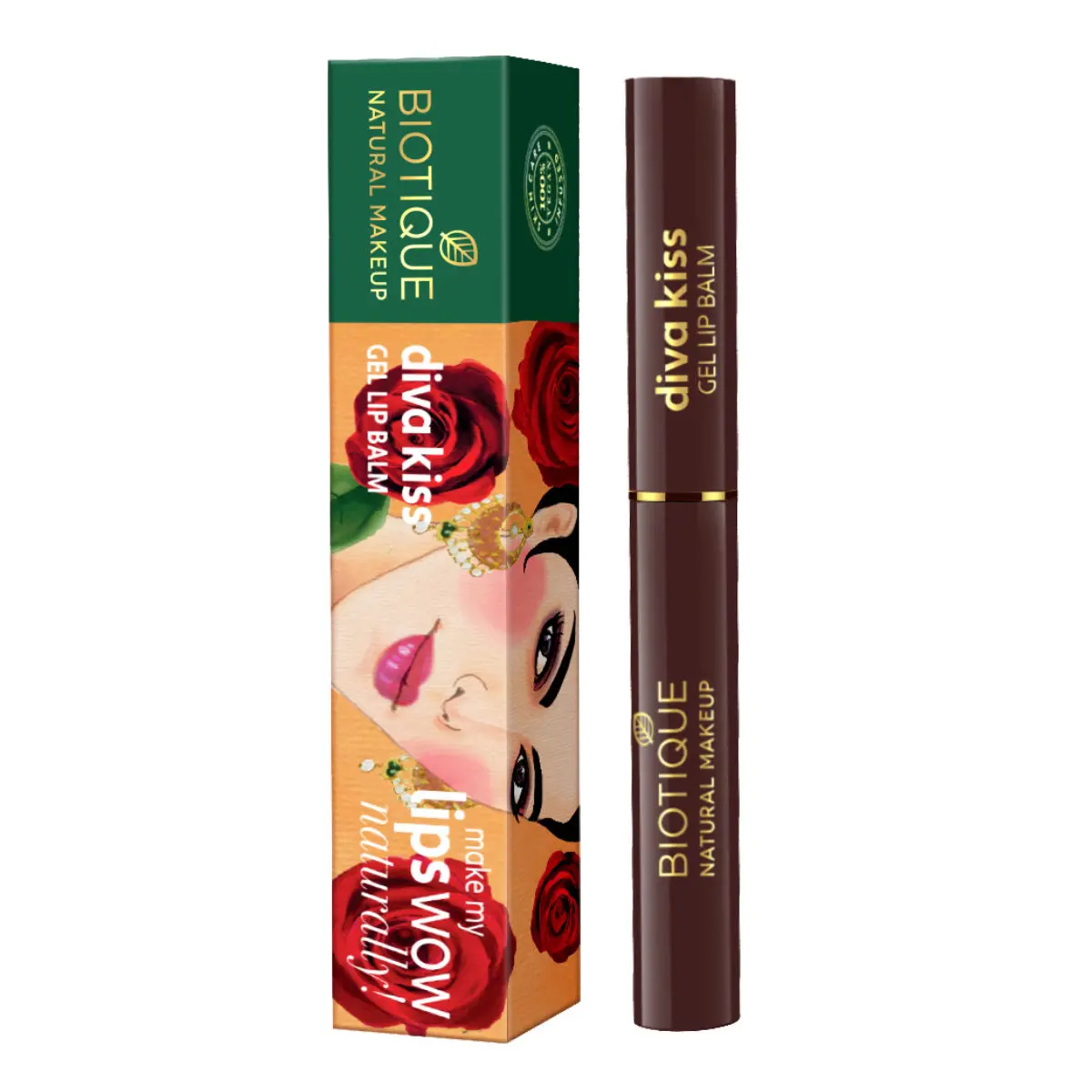 Biotique Natural Makeup Diva Kiss Gel Lip Balm (Mulberry Spritzer)(2 g)