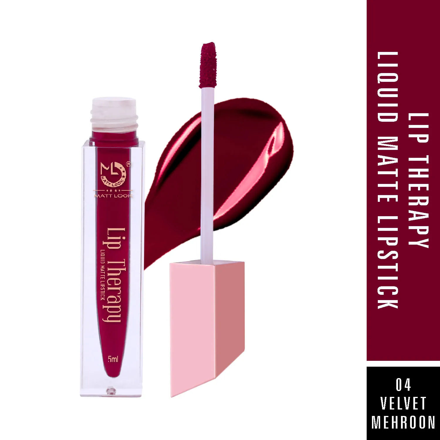 Matt look Lip Therapy Liquid Matte Lipstick - Velvet Maroon