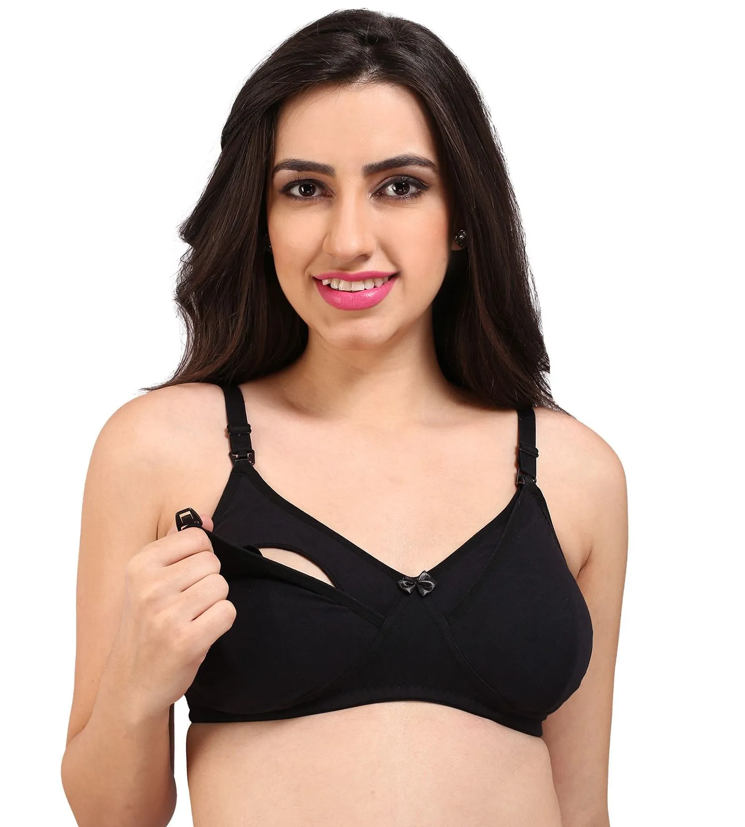 Bralux Women's Sangam Black Color Maternity Bra