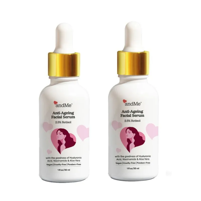 andMe Anti Ageing Serum 2.5% Retinol Facial Serum - Pack Of 2