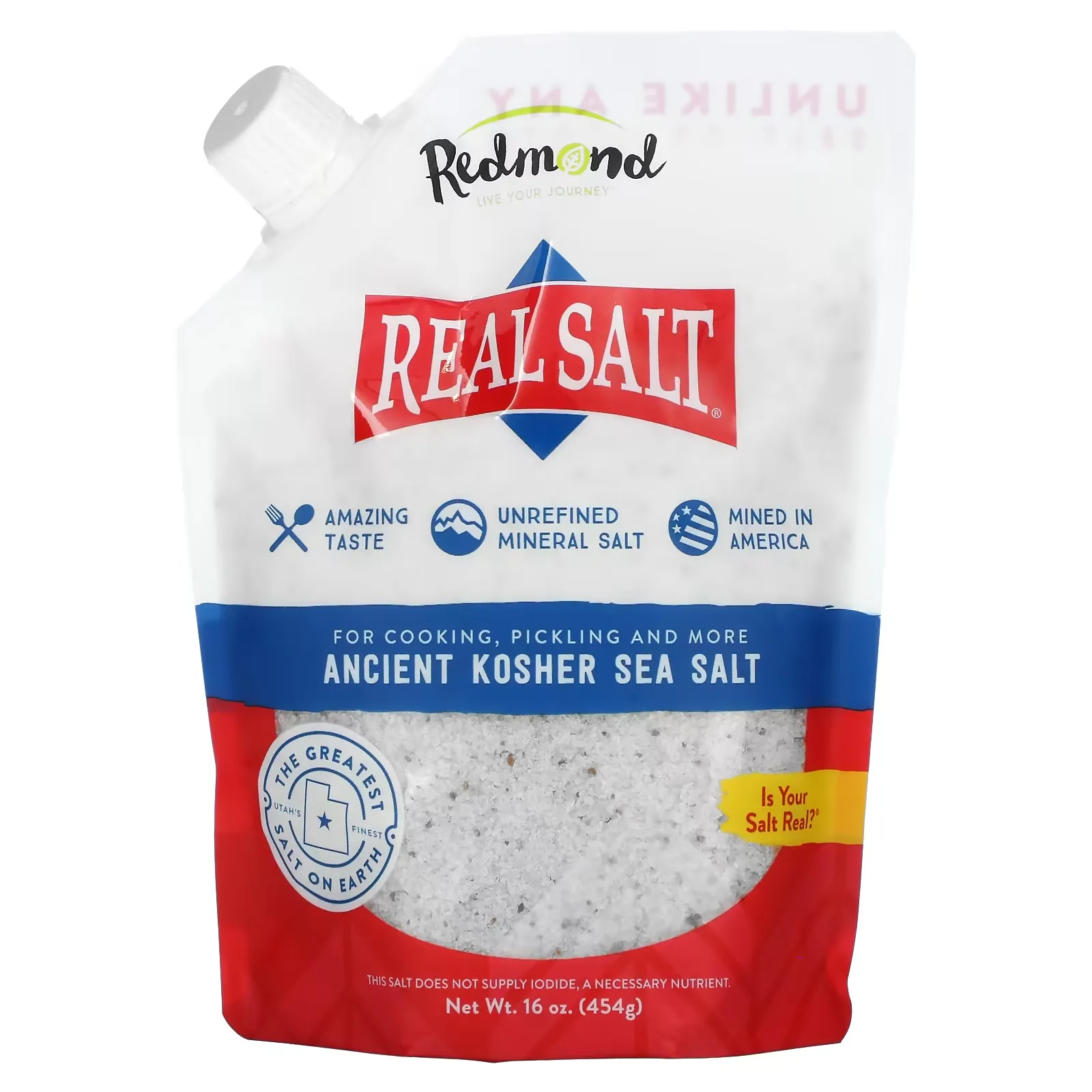 Real Salt, Ancient Kosher Sea Salt, 16 oz (454 g)