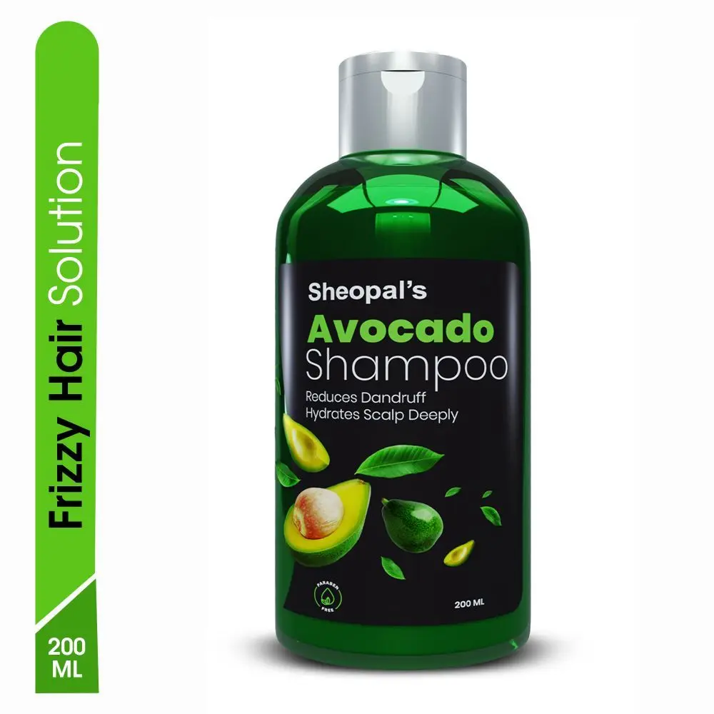 Sheopal's Avocado Shampoo For Moisturize Hair,Prevents Breakage, Cure Premature Grey Hair (200 ml)