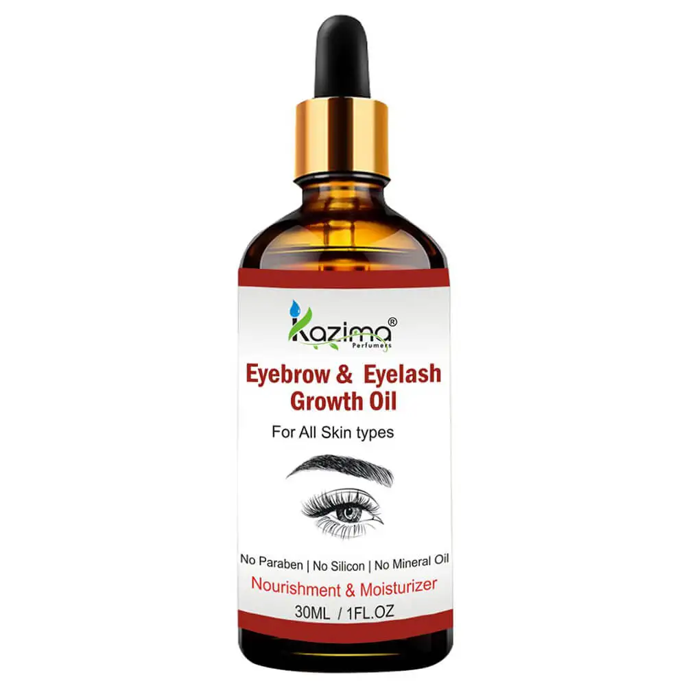 Kazima Eyebrow and Eyelash Growth Oil,  30 ml  for All Skin Types