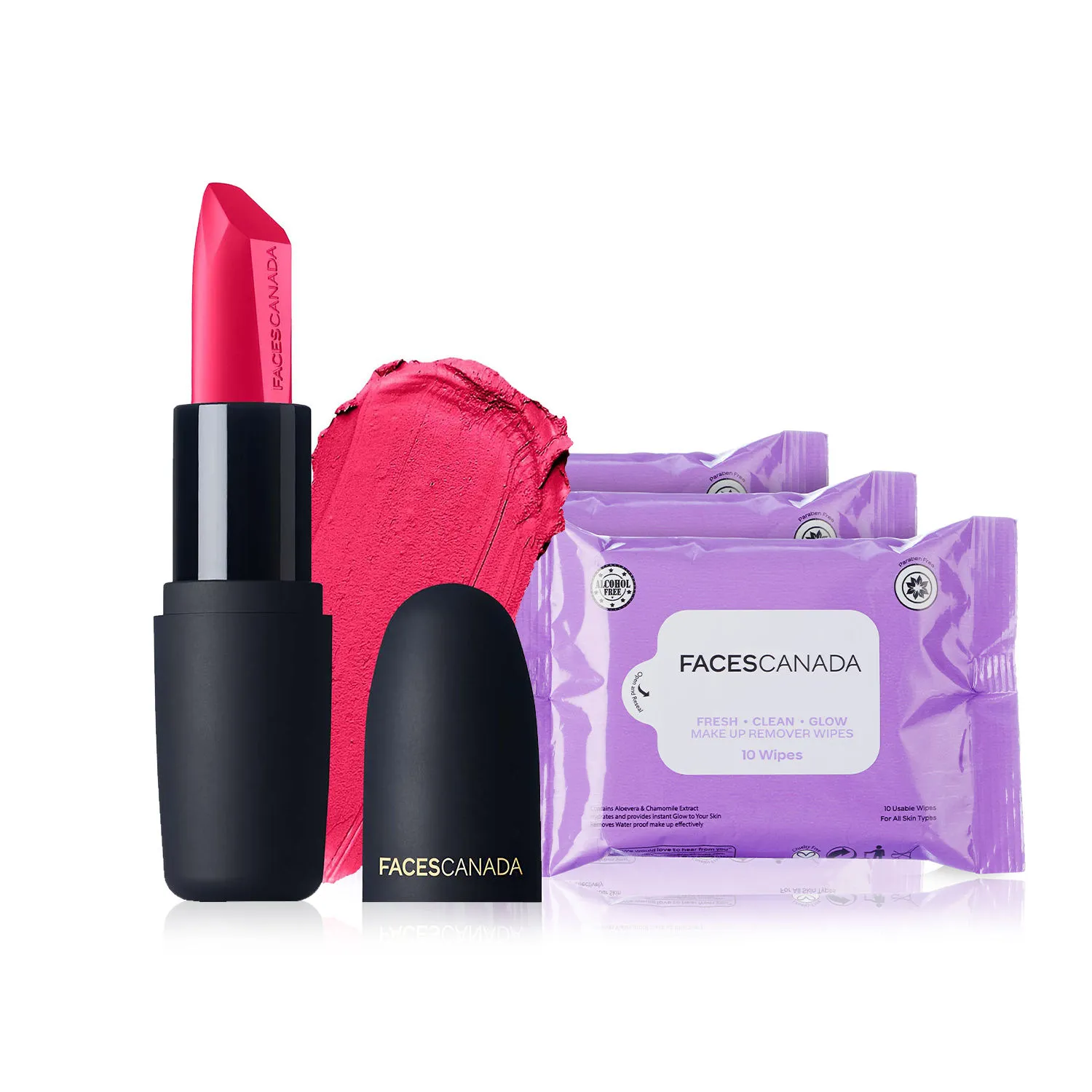 Faces Canada - Fuschia Wave & Wipes Combo