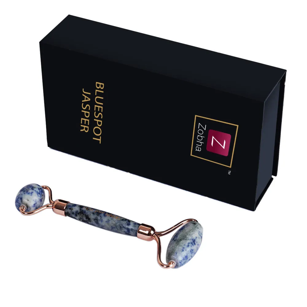 Zobha Authentic Blue Spot Jasper Roller