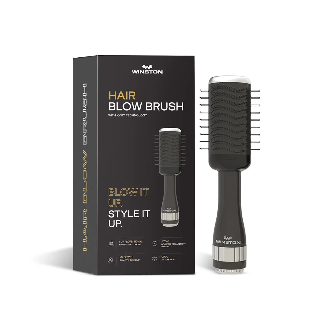 Winston Blow Dryer Ionic Hot Air Brush with Cool & Hot Adjustable Temperature Multi Hair Styler