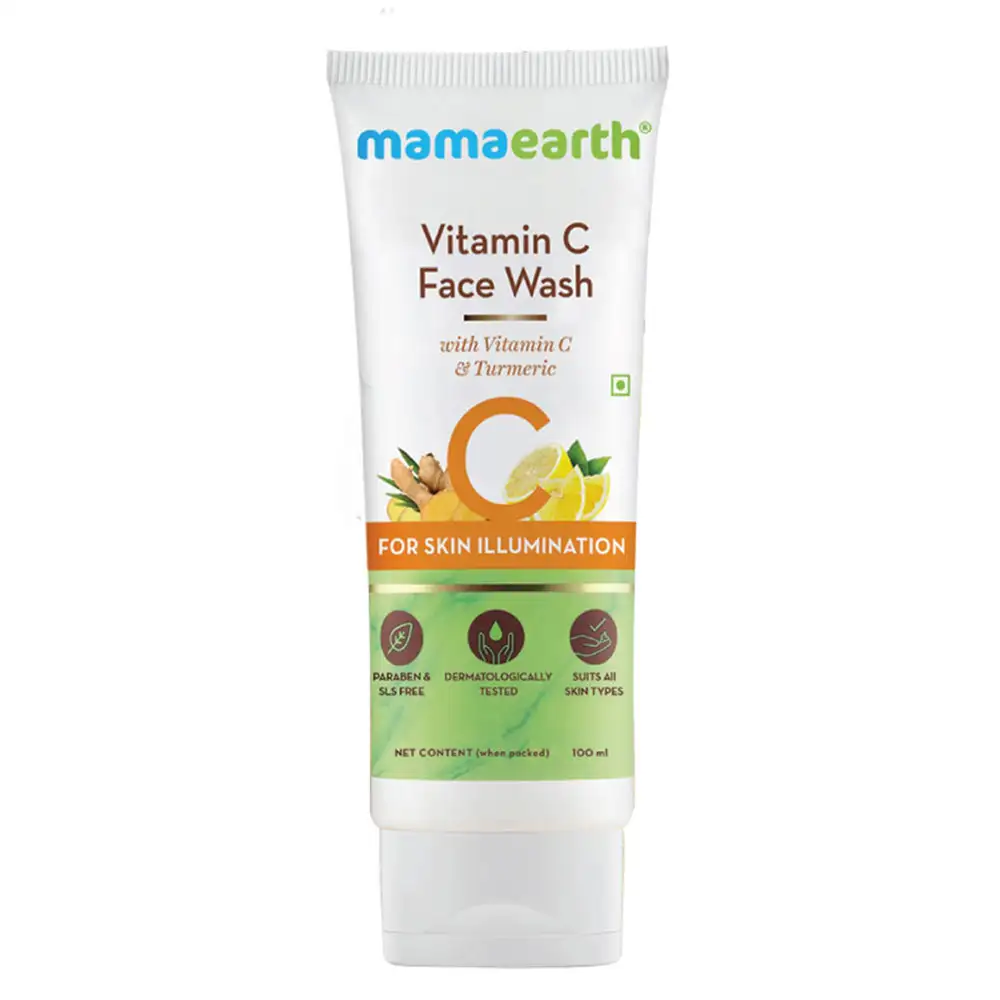 Mamaearth Vitamin C Face Wash,  100 ml  with Vitamin C and Turmeric for Skin Illumination