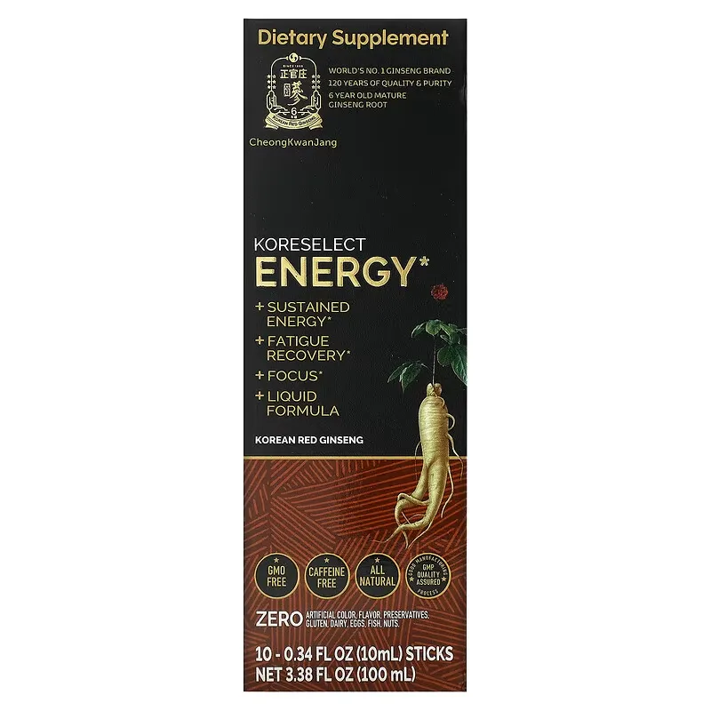 Koreselect, Energy, 10 Sticks, 0.34 fl oz (10 ml) Each