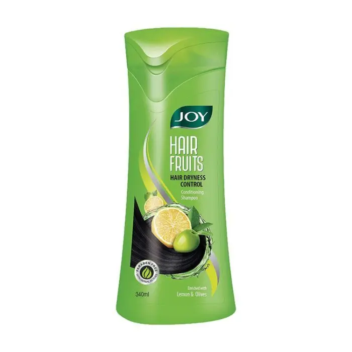 Joy Hair Fruits Hair Dryness Control Conditioning Shampoo Enriched with Lemon & Olives 340 ml