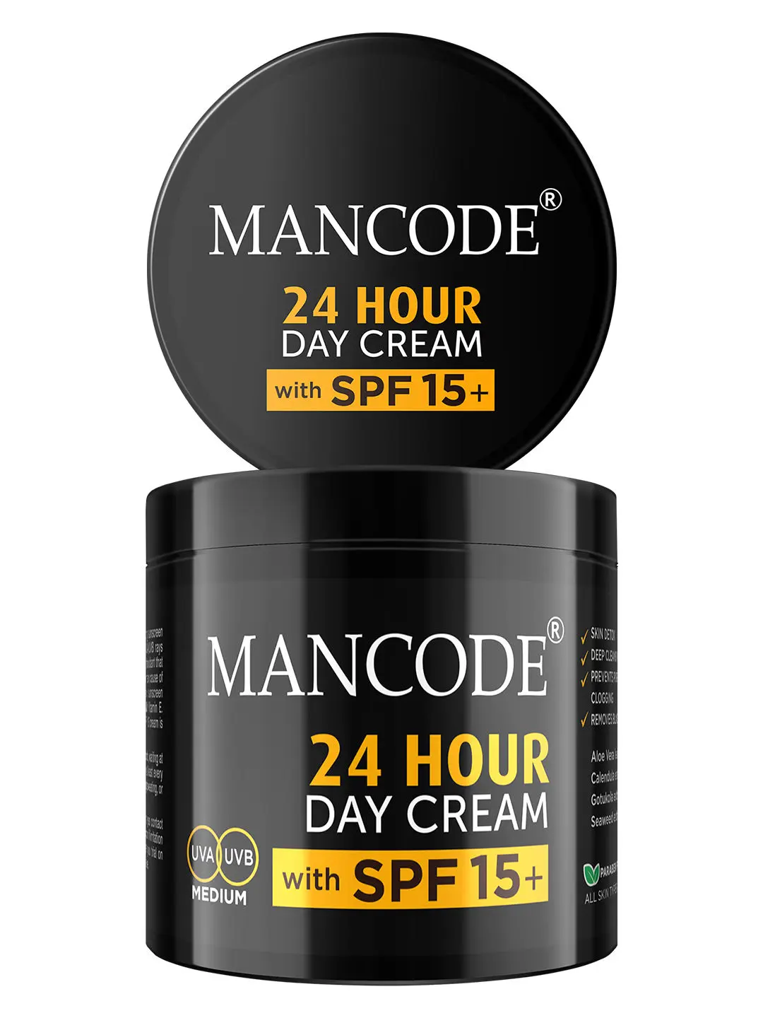 Mancode 24 Hours Day Cream with SPF 15+ (100 g)
