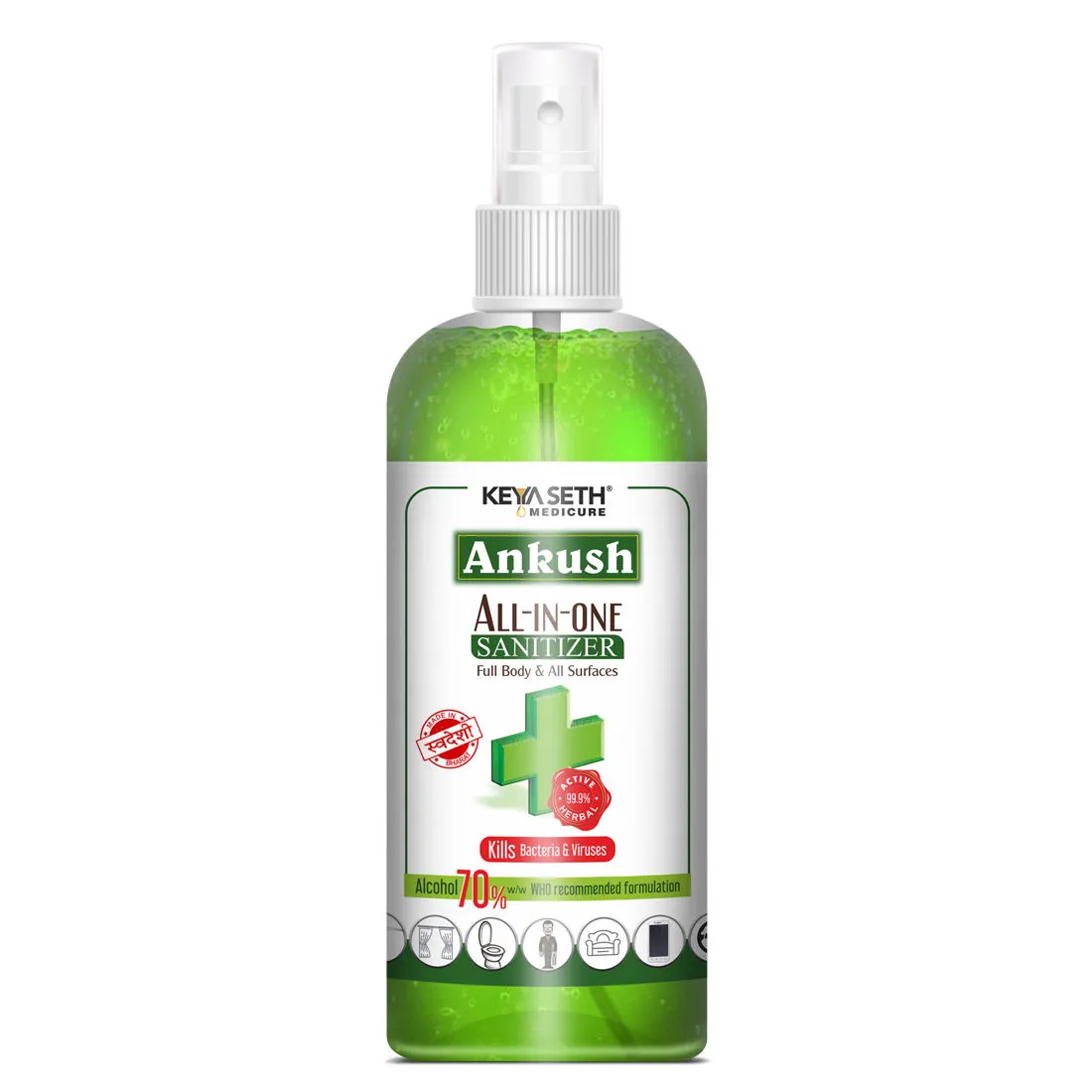 Keya Seth Medicure, Ankush Ayurvedic All In One Hand Sanitizer Spray