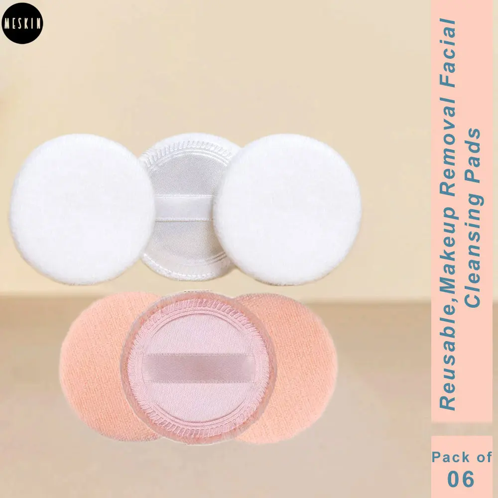 A MeSkin Finger Puff Professional Makeup PuffA msk Finger puffA A (Pack of 6 with Assorted Colors)