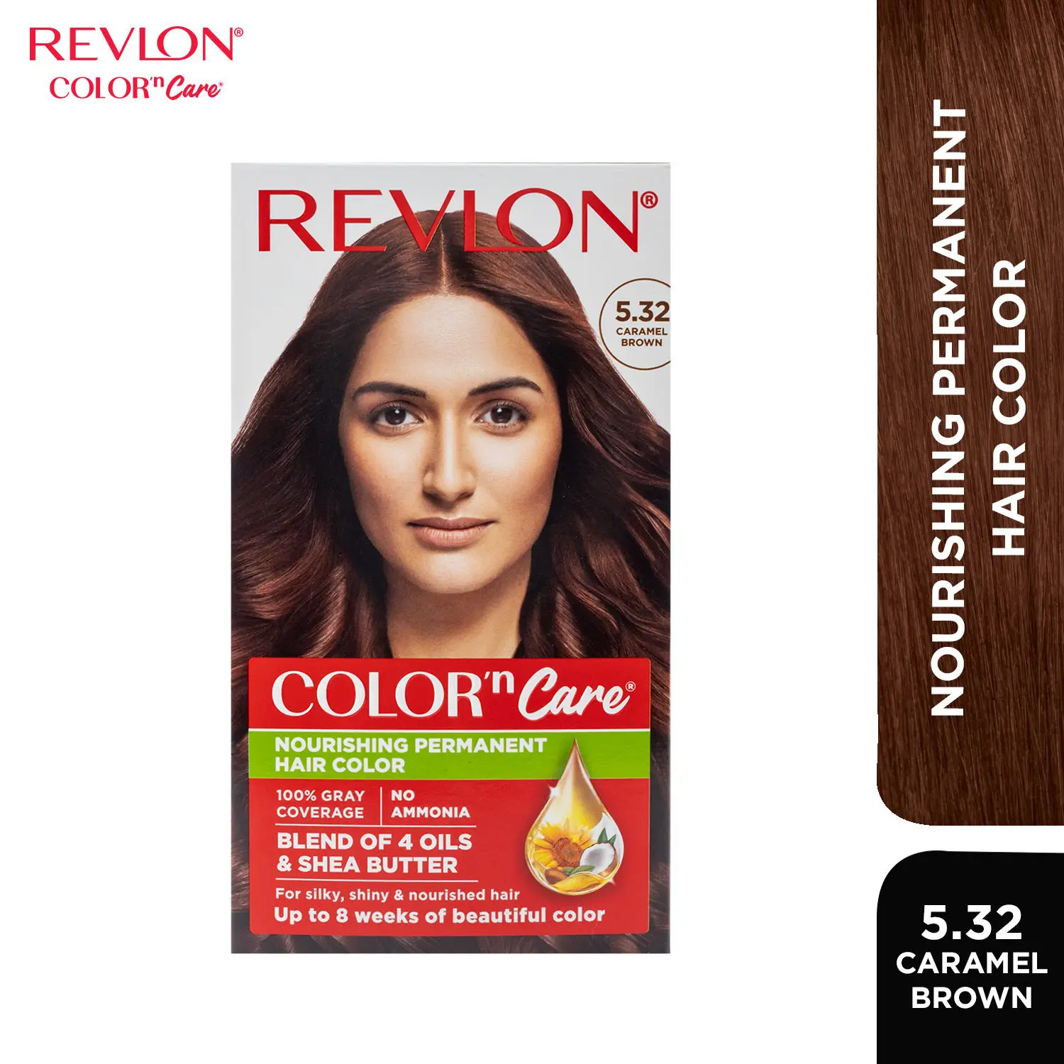 Revlon Color N Care Permanent Hair Color Cream 5.32 Caramel Brown 40 gm