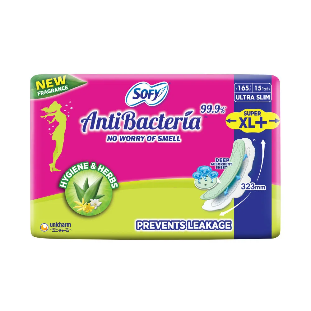 Sofy Antibacteria Super Xl+ Sanitary Pads - 15 Pads