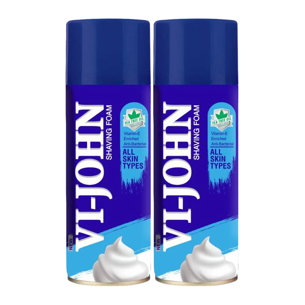 VI-JOHN Shave Foam All Skin Type - Pack of 2