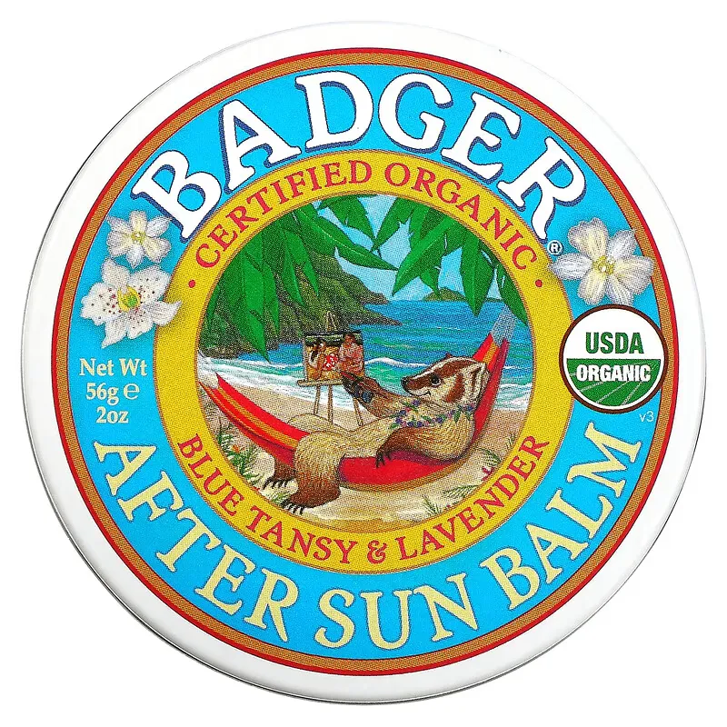 Organic After Sun Balm, Blue Tansy & Lavender, 2 oz (56 g)