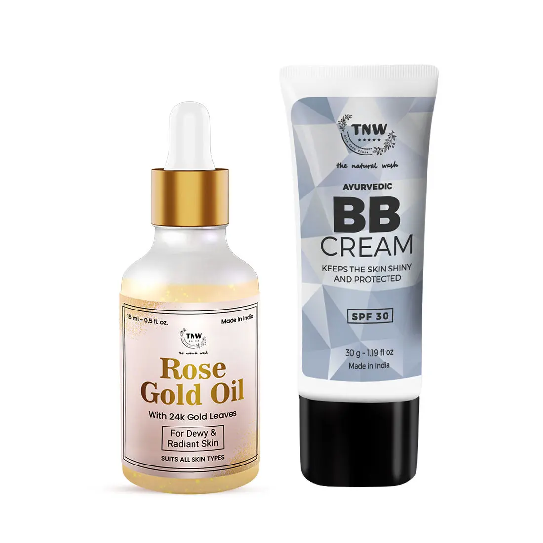 Combo of 2- Rose Gold Oil 15ml & BB Cream 30 gm