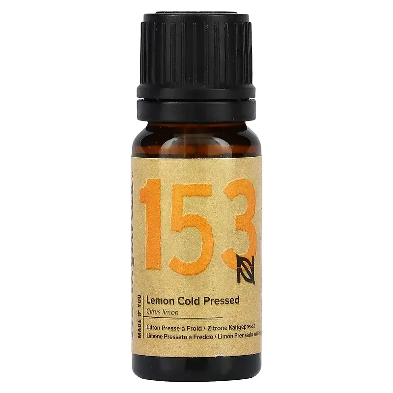 Essential Oil, Lemon Cold Pressed, 0.33 fl oz (10 ml)