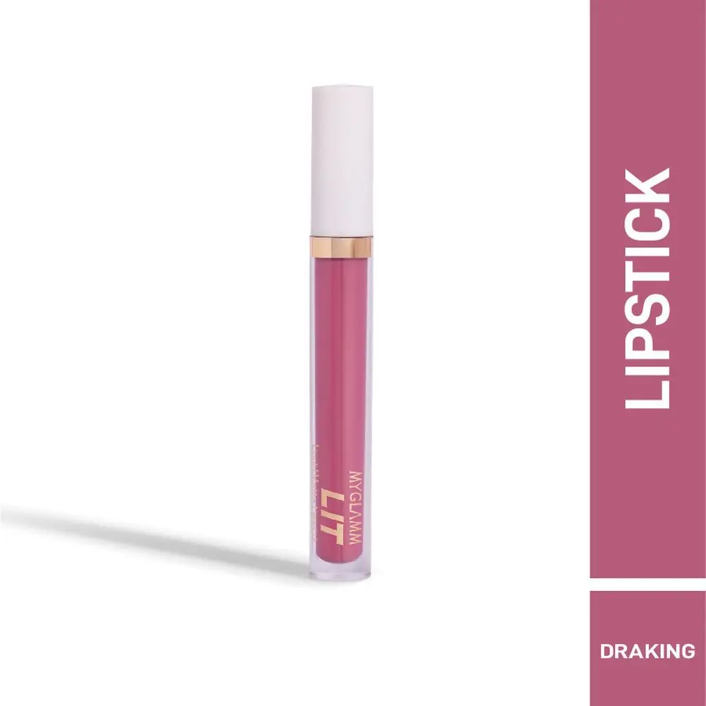 MyGlamm LIT Liquid Matte Lipstick-Draking-3ml