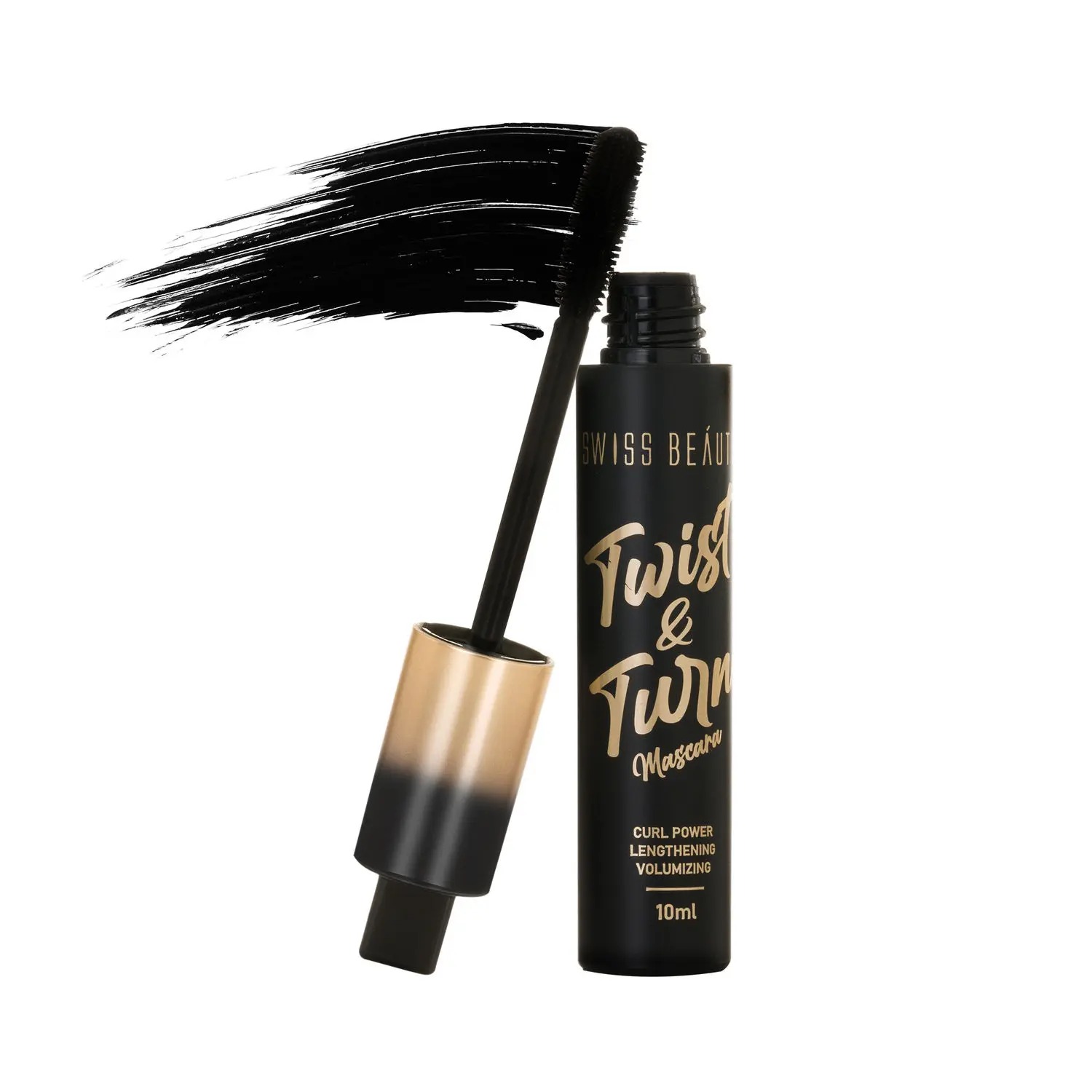 Swiss Beauty Twist & Turn Mascara Black 10 ml