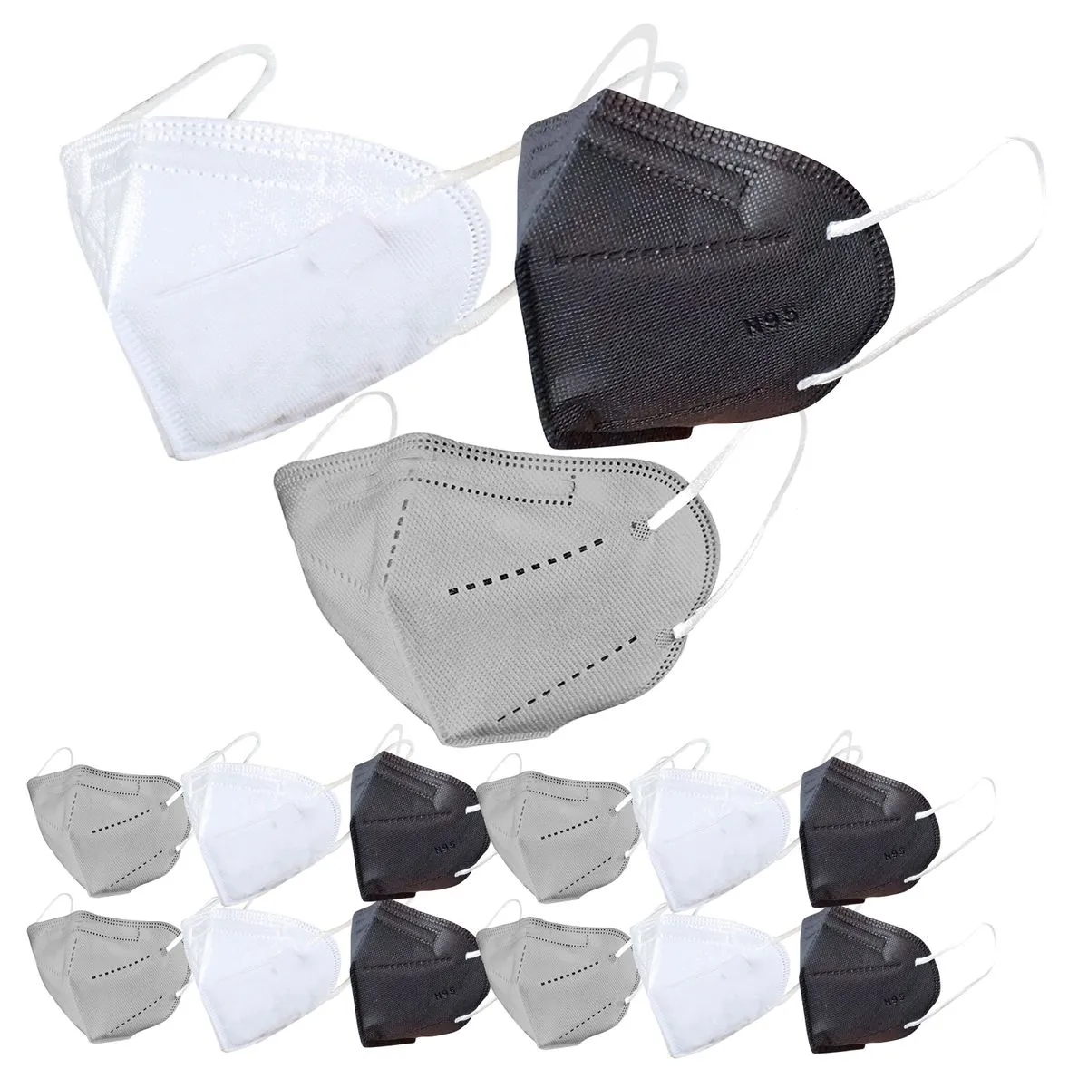 Fabula Pack of 72 Kn95/N95 Anti-Pollution Reusable 5-Layer Mask