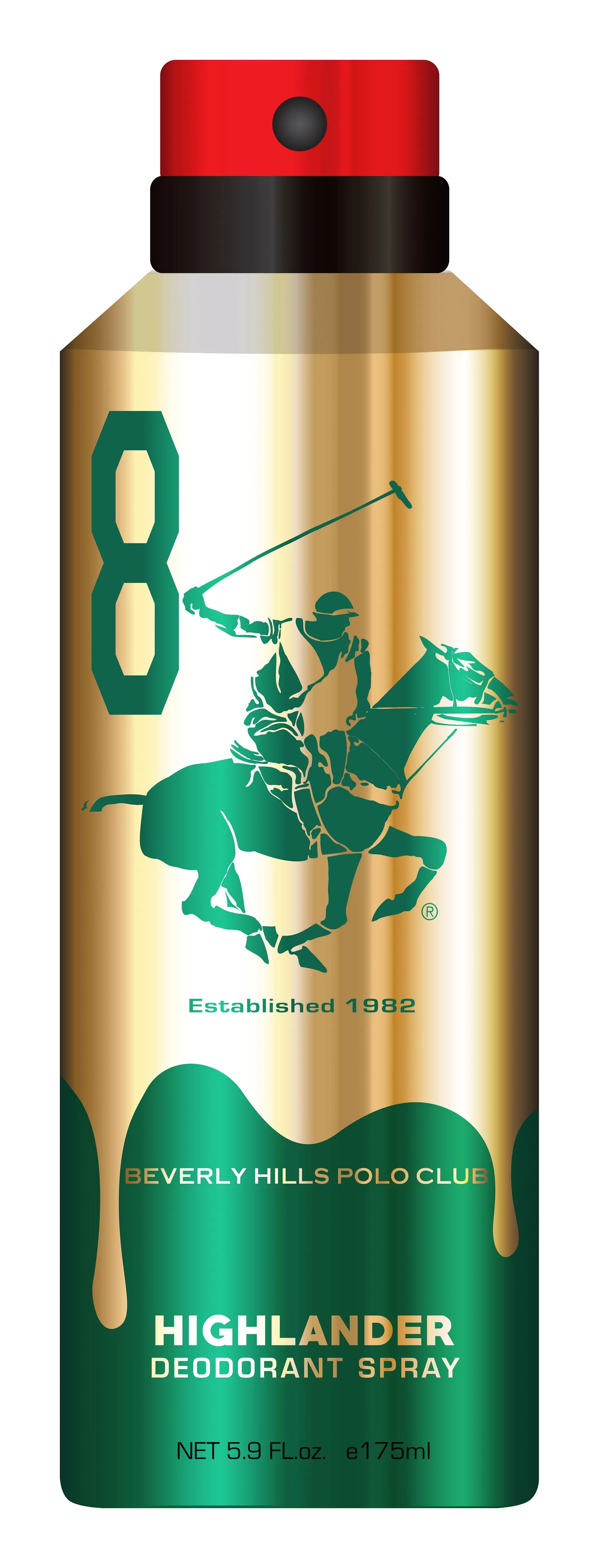 Beverly Hills Polo Club 8 Gold Highlander Deodorant Spray