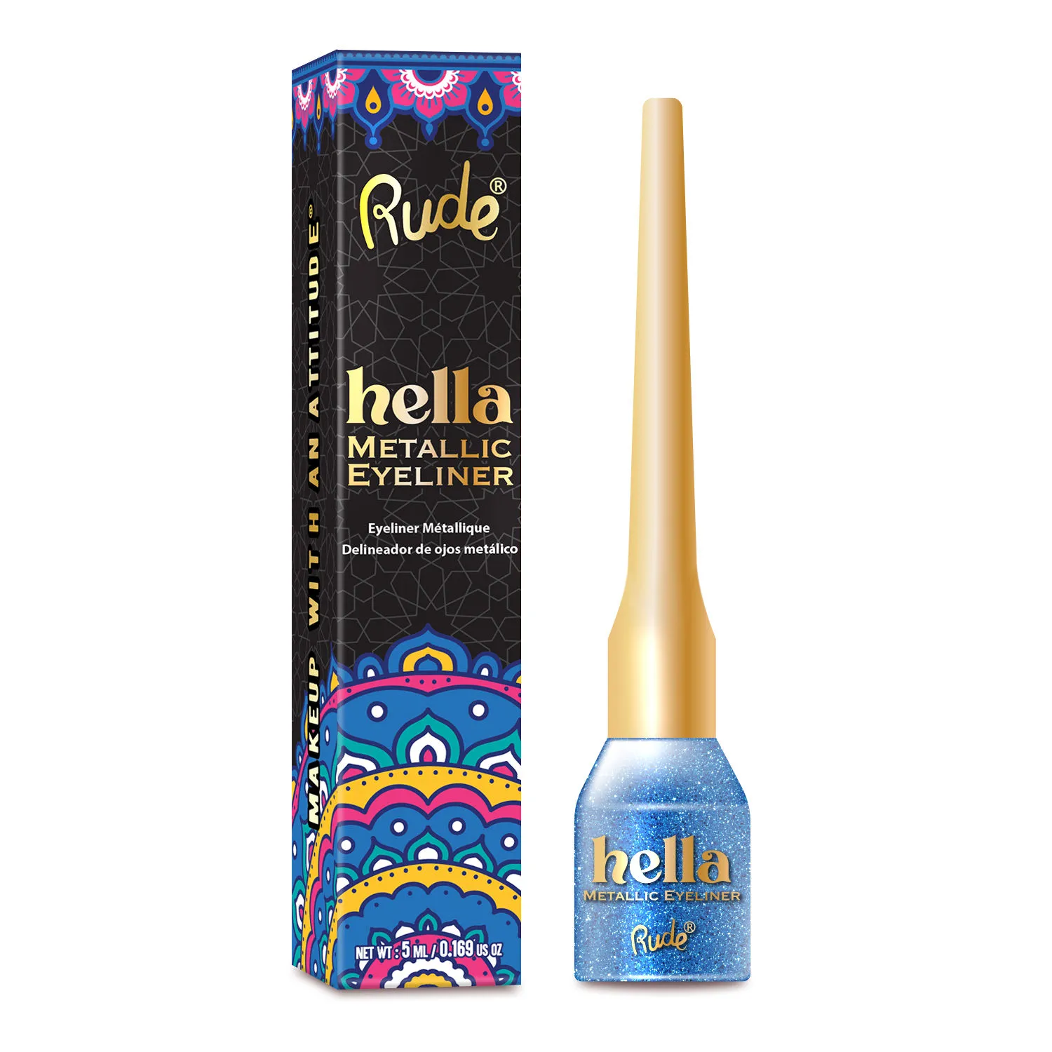 Rude Cosmetics Hella Metallic Eyeliner - Sapphire