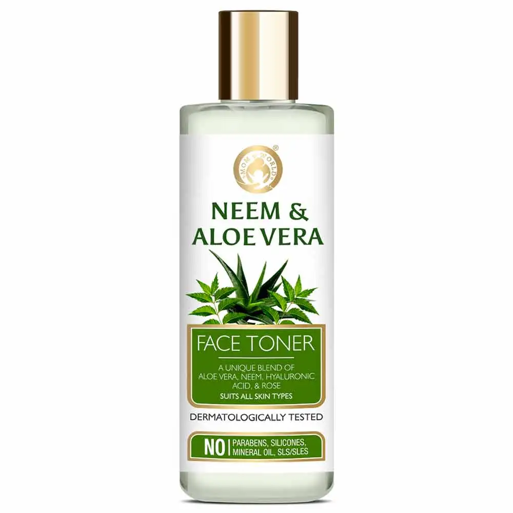 Mom & World Neem & Aloe Vera Face Toner,  150 ml  for All Types of Skin