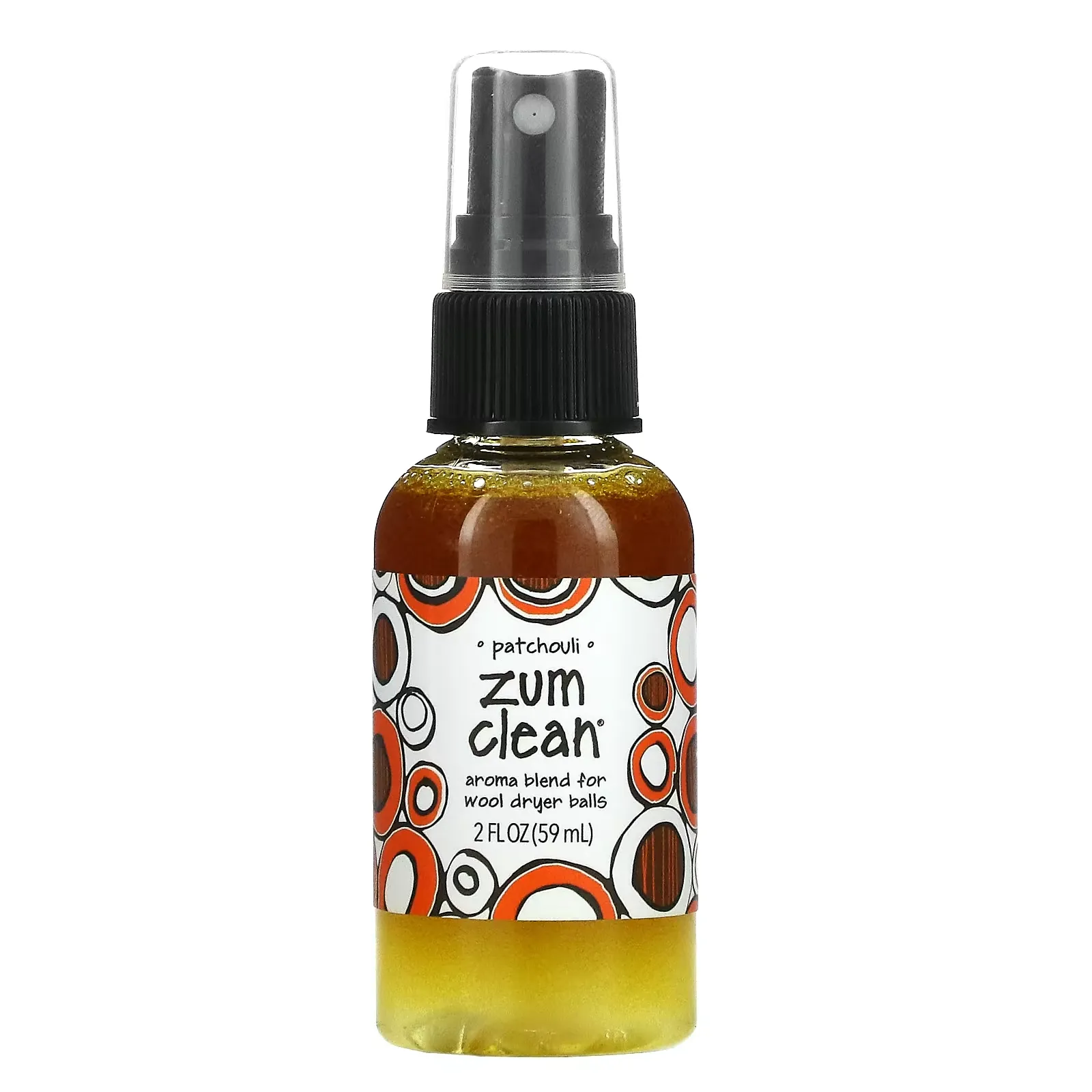 Zum Clean, Aroma Blend for Wool Dryer Balls, Patchouli, 2 fl oz (59 ml)