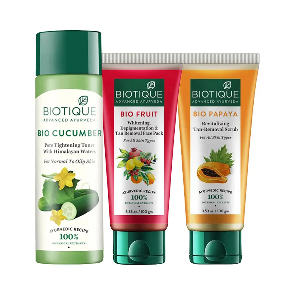 Biotique Scrub Pack & Toner Combo