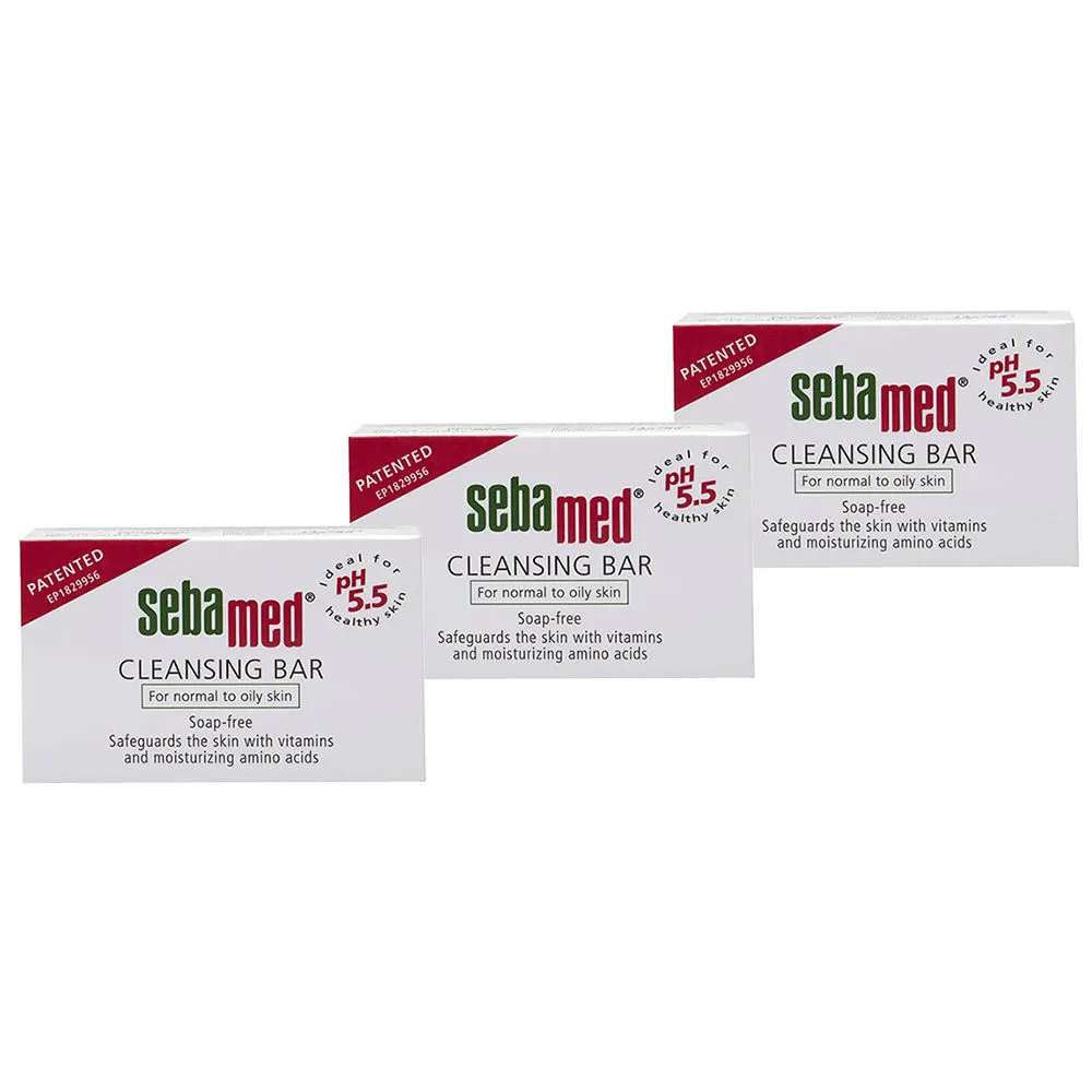 Sebamed Cleansing Bar Ph 5.5 Combo Pack Of 3