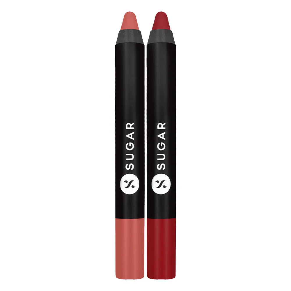 SUGAR Matte As Hell Crayon Lipstick - 18 Rosalind & 10 Cherry Darling