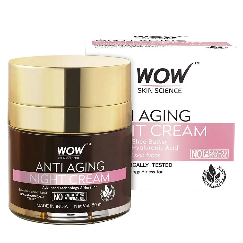 WOW Skin Science Anti Aging Night Cream,  50 ml  for All Skin Types