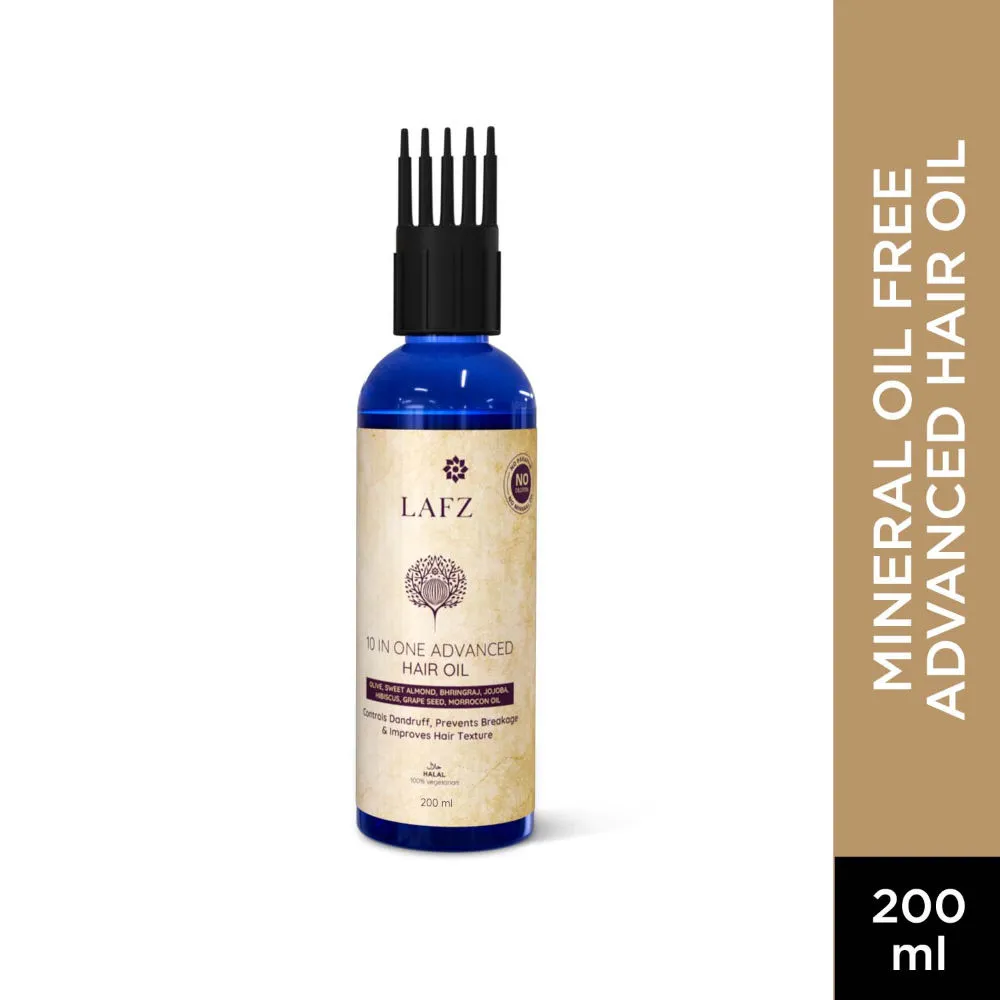 LAFZ 10 In 1 Advanced Hair Oil A Blend Of 10 Magical Oils